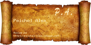 Peichel Alex névjegykártya